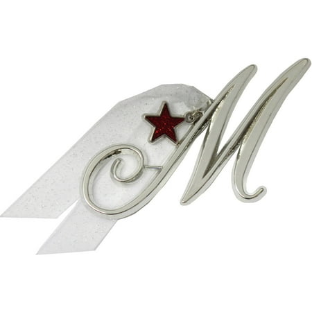 Gloria Duchin Initial Ornament with Star Charm