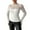 292-White, variant on Womens Half-high Collar Lace Floral Tops Long Sleeve Mesh Round Neck Sexy See Through Shirts Floral Blouses Top