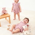 thumbnail image 6 of Kogui Newborn Girl Clothes Bodysuit Baby Girls Short Sleeve Bodysuit Newborn to Infant 0 3 6 9 12 18 24 Months (Pink,6-9 Months), 6 of 7