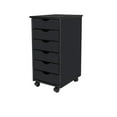 thumbnail image 4 of Pemberley Row Solid Wood Black Utility Cart Rectangular Smooth Mobility 15.25" x 13.25" x 25.75" Assembly Required, 4 of 9