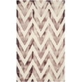 thumbnail image 2 of Safavieh Dip Dye Lara Distressed Wool Area Rug, Ivory/Maroon, 3' x 5', 2 of 7