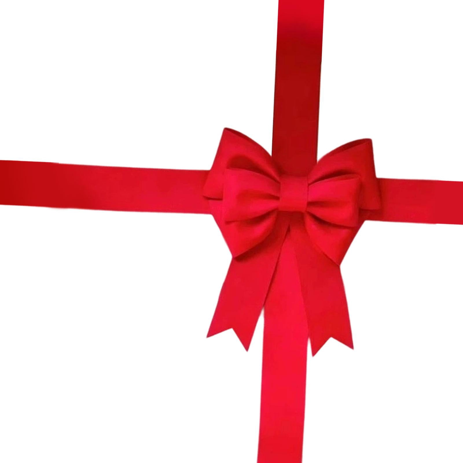 Large Bow Hanging Decoration Bright Red Giant Size for New House Car Door and Big Holiday Present Wrapping