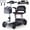 with 2-in1 Holder, variant on ScootNGo Folo Lightweight Foldable 4-Wheel Mobility Scooter, Black