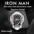 thumbnail image 2 of Car Ignition Device Decoration For Audi Q5 Alloy carbon fiber Start Stop Switch Replacement  Decoration Interior Accessories, 2 of 8