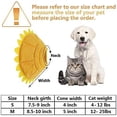 thumbnail image 2 of Collier de Récupération Doux pour Chat, Alternative au Cône en Coton, Collier Réglable pour Chat et Chiot, Jaune (S), 2 of 6