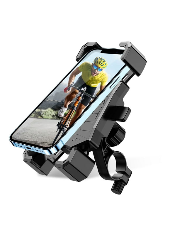 GEVSYUE Universal Bike Phone Mount, 360 Adjustable, One-hand Operation for Effortless Cycling