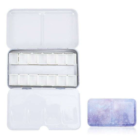 Masteelf  Paint Box Art Supply Storage Organizer Travel Watercolor Palette Paints