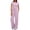 Pink, variant on Two Piece Sets for Women Summer Casual Outfit Sets Solid Color Button Down Round Neck Short Sleeve Tops and Drawstring Wide Leg Pants with Pocket Sets Relaxed Vacation Wear