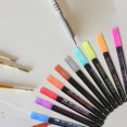 thumbnail image 4 of OULII 12pcs Multicolored Highlighters Assorted Color Plastic Silver Outlines Art Drawing Supplies Back to School, 4 of 7