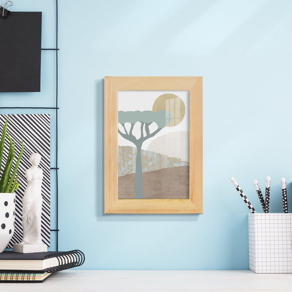 Ennerdale II - Framed Print w/glass - Natural Wood