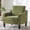 Green-Chenille, variant on Ktaxon Accent Chair with Thick Cushion, Mid-Century Modern Single Sofa Linen Fabric Armchair for Living Room, Bedroom Blue
