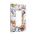 thumbnail image 2 of ZICANCN Outlet Covers Wall Plate, Tokyo City Doodle Light Switch Cover Decorative, Duplex Toggle Combo 1-Gang, 2 of 9