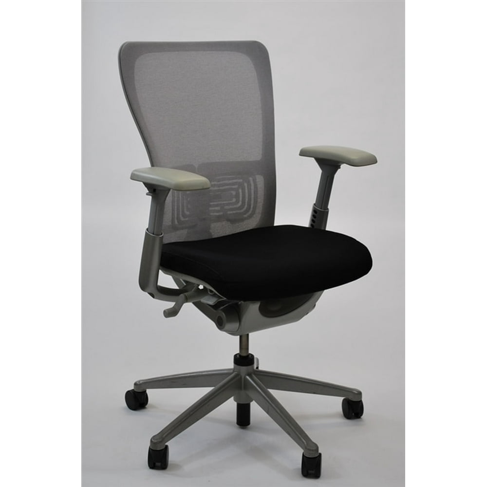 Haworth Zody Chair Mesh Back In Gray Fully Adjustable Model, Executive