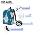 thumbnail image 3 of Balery Nurse Doctor Gnomes Mochila Clásica Impresa Básica para Viaje, Mochila Escolar Resistente al Agua, Mochila de Lona con Correas Ajustables-Medium, 3 of 5