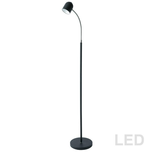 Dainolite 123LEDF-BK Black Floor Lamp
