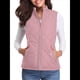 thumbnail image 1 of Chaleco Acolchado con Cuello Alto, Cremallera y Bolsillos para Mujer Rosa M, 1 of 10