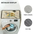 thumbnail image 6 of ZIATUBLES Dust Cover Pad for Washer Dryer Water Resistant Washing Machine Top Protector Mat for Laundry Room Home Multi Use Home Decor Accessories, 24 x 19.7 Inch, Sunflower Butterfly Postcard, 6 of 7