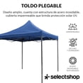 thumbnail image 2 of Carpa Toldo Plegable Reforzado 3x3 Lona Impermeable Acero In, 2 of 8