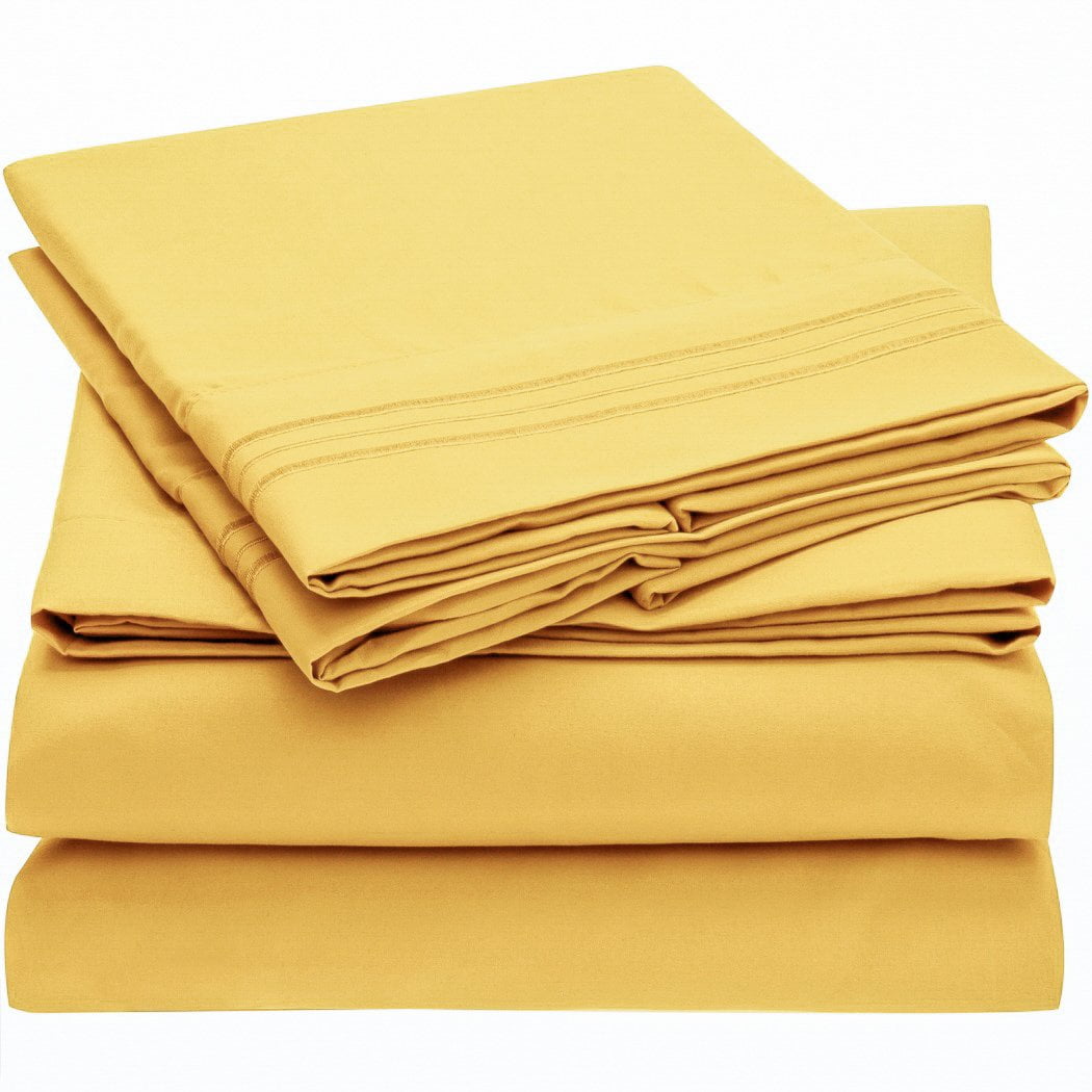 Mellanni Bed Sheet Set, Brushed Microfiber 1800 Bedding Collection