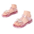 thumbnail image 3 of Tigivemen Jelly Sandals for Girls Toddler Summer Shoes Casual Water Beach Flat Sandals for Toddlers Red Size 7, 3 of 9