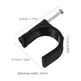thumbnail image 2 of unbranded 100Ud Sujeción Para Tuberías Clamp Con Clavos De Resistente Negro, 2 of 8