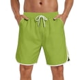 thumbnail image 2 of Hurxie Mens Swim Trunks 5 inch Board Shorts Quick Dry Bathing Suits Beach Swim Shorts with Pockets Army Green,XL, 2 of 7