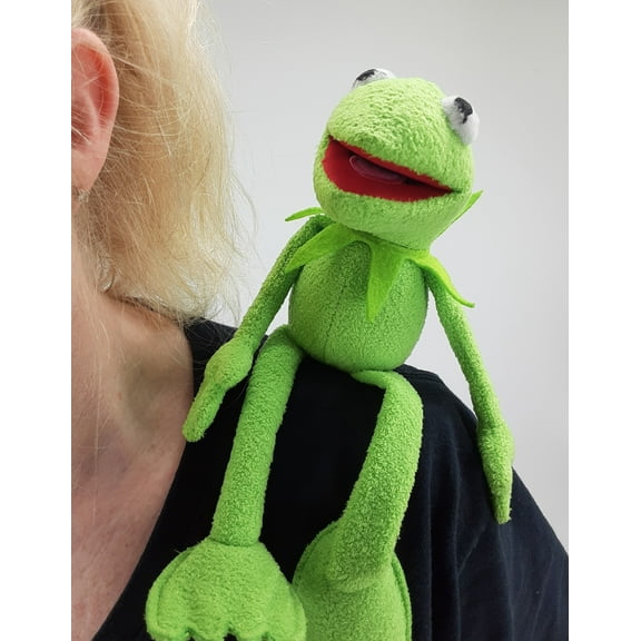 Kermit  Frog Inspired Green Frog Plush Magnetic Shoulder Pal