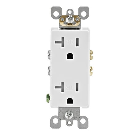 Leviton M02-T5825-WMP 20A 125V White Decora® Tamper Resistant Outlets 10 Count