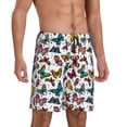 thumbnail image 2 of Fotbe Colorful Flying Butterflies Pajama Shorts for Men, Men's Pajama Bottoms, Sleepwear,Short Pajama Pants-3X-Large, 2 of 9