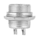 thumbnail image 2 of Adaptador de conector de aviación, 100 piezas Enchufe de aviación Carcasa de acero inoxidable universal 2 pines Conector macho Enchufe 16 mm Adaptador de conector de aviación de metal Enchufe macho, 2 of 7