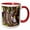 Red/White, variant on , Papua New Guinea, Dobu Island. Seashell and Bead Artifacts., 15oz Two-tone Yellow Mug