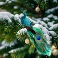 thumbnail image 6 of PEIBang Christmas Peacock Tree Topper,Christmas Ornaments Artificial Feather Glitter Peacock for Xmas Tree Wedding Party Decorations, 6 of 6
