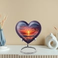 thumbnail image 4 of MUKTIVE Music Keepsake Cremation Urns for Ashes Adult Male, Heart Urn for Ashes for Woman Funeral, Sunset Burial Urns, Beautiful Handmade Ocean Blue Urn for Female (1 Large & 4 Keepsake), 4 of 7