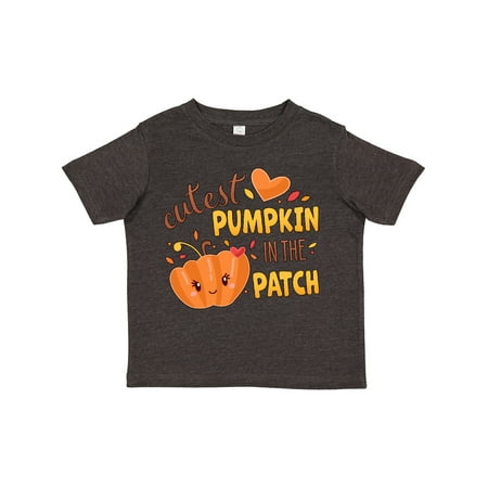 

Inktastic Cutest Pumpkin in the Patch with Orange Heart Gift Toddler Boy or Toddler Girl T-Shirt