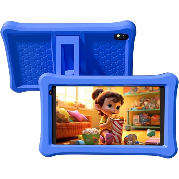 Kids Tablet, 7 inch Androrid 12 Toddler Tablet for Kids 4GB RAM 32GB ROM Tablets, Google Certificated, Bluetooth, WiFi, Dual Camera, Parental Control Tablet with Case, Tablet for Learning