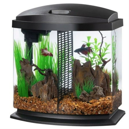 UPC: 0015905001984 | Aqueon LED BettaBow 2.5 SmartClean Aquarium Kit Black