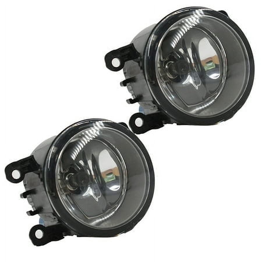 Genrics For 2015-2018 Jeep Renegade Fog Light Driving Lamp w/Light Bulbs Clear Lens Pair