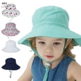 thumbnail image 2 of Sombrero de sol para bebé de verano, gorra para niños, Panamá, Unisex, playa, niñas, sombreros de cubo, gorras infantiles de dibujos animados, protección UV Tan Jianjun unisex, 2 of 2