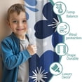 thumbnail image 3 of Blackout Kids Curtains,Blue Pioneer Flower Childrens Insulated Curtains Set Of 2,Bedroom Essentials,Toddler Room Decor 52x84in(132x213cm), 3 of 4