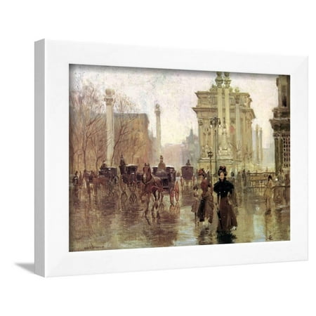 - The Dewey Arch, Madison Square Park, c.1900 Framed Print Wall Art By Paul Cornoyer