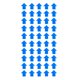 thumbnail image 3 of 50 pegatinas de flecha azul autoadhesivas de advertencia para suelo y pared., 3 of 5