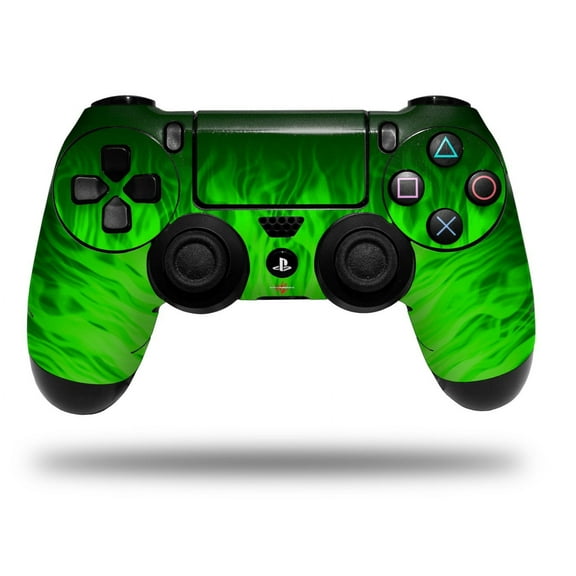 Skin Wrap for Sony PS4 Dualshock Controller Fire Green (CONTROLLER NOT INCLUDED)