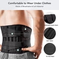 thumbnail image 3 of Back Braces For Lower Back Pain Relief With 6 Stays, Breathable Back Support Belt For Men/women For Work, 3 of 5
