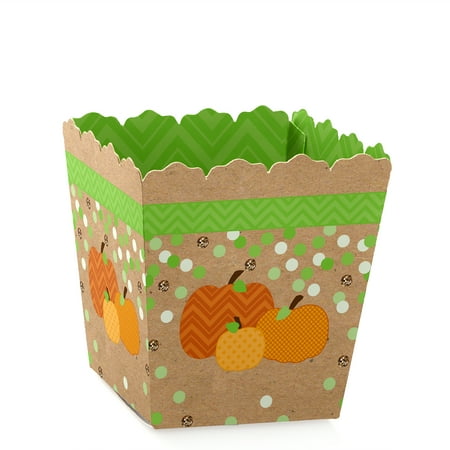 - Pumpkin Patch - Fall & Halloween Party - Party Mini Favor Boxes - Baby Shower or Birthday Party Treat Candy Boxes -
