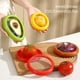 thumbnail image 4 of Contenedor transparente Inteprter para frutas y verduras caja de mantenimiento fresca sellada a prueba de polvo Amarillo, 4 of 6