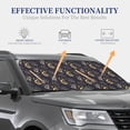 thumbnail image 4 of Sikiie Snake Sleep Print Foldable Car Windshield Sun Visor, Car Window Sunshade Suitable for Sedan, SUV and Truck Car Accessories-Large, 4 of 6