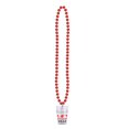 thumbnail image 2 of Beistle Club Pack of 12 Metallic Red Beads with "Congrats Grad" Glass Party Necklaces 33", 2 of 2