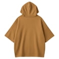 thumbnail image 5 of Womens Hoodies Halloween Casual Ghost Print 3/4 Sleeve Festive Party Pullover Sweatshirt Tops Fall Winter Warm Outfit Khaki XXXL, 5 of 5
