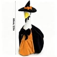 thumbnail image 4 of AZXY HalloweenPorch Goose Outfit, Fits 23‑Inch Porch Goose Statue, Witch‑Themed Goose Clothing, Goose Cloth, Fall Costume for Cement Plastic Goose, Outdoor Yard Patio Garden Porch Decor, 4 of 8