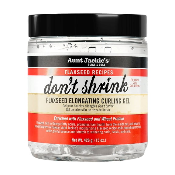 Aunt Jackie's Don't Shrink Flaxseed Elongating Curling Gel, 15 oz